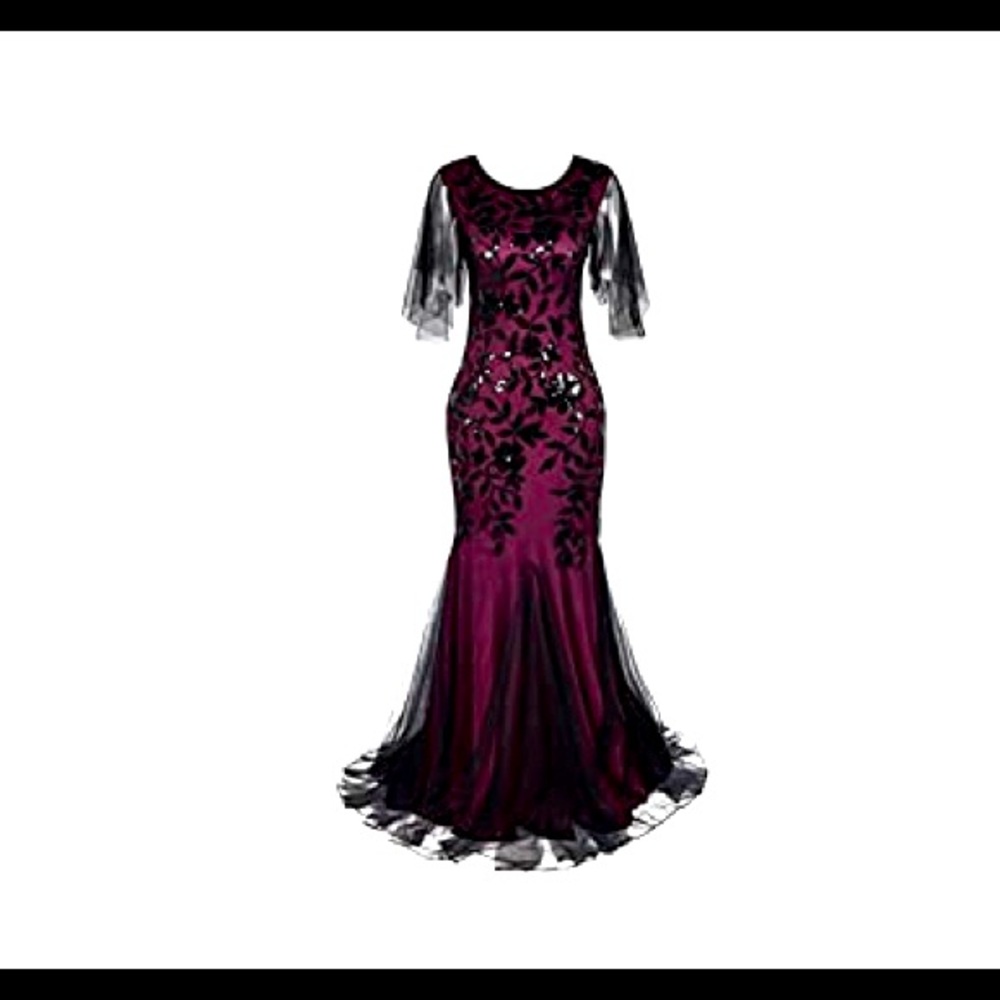 Women's Evening Dress 1920s Sequin Mermaid dress